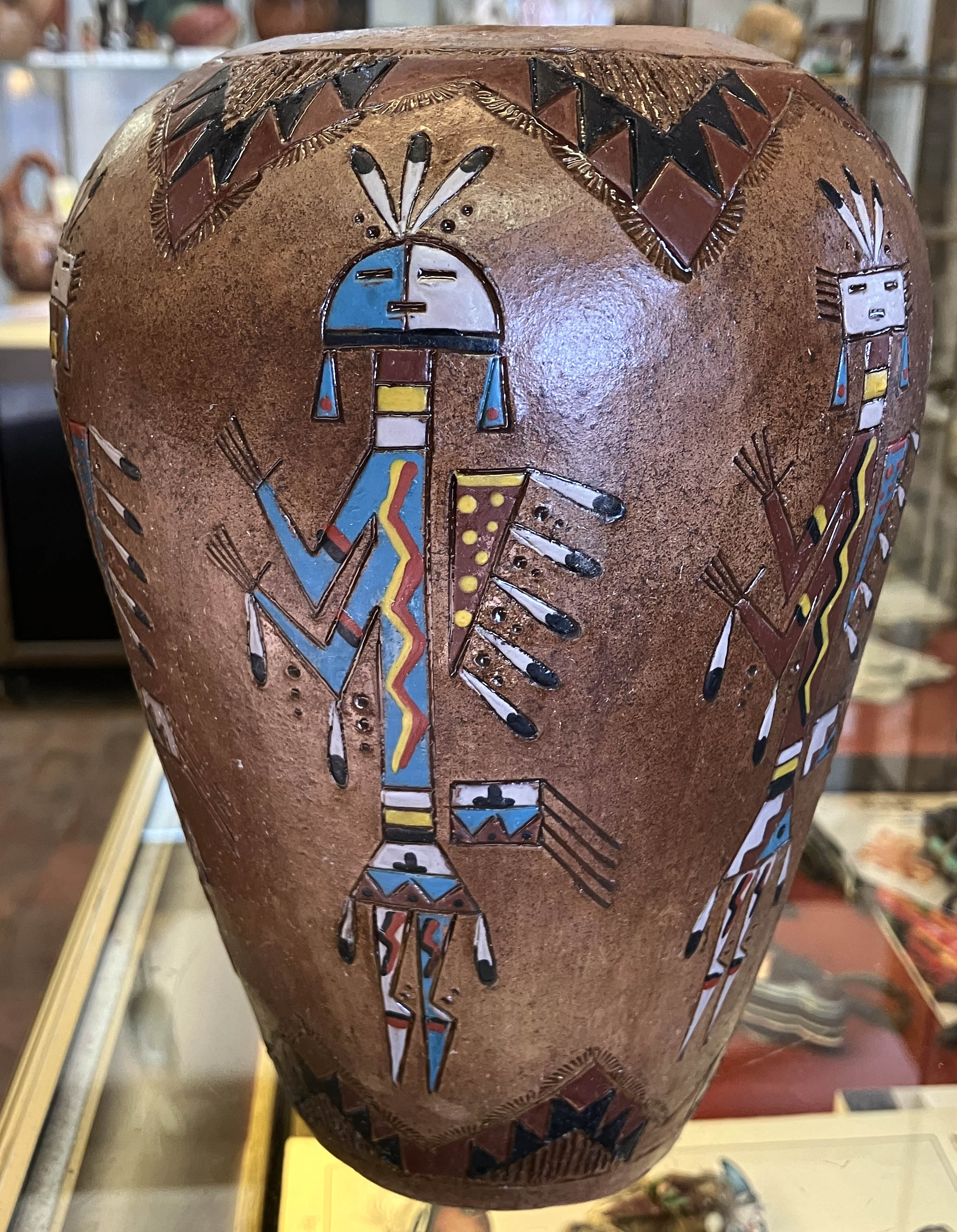 Nancy Chilly | Navajo Yei Vase/Pot | Penfield Gallery of Indian Arts | Albuquerque, New Mexico